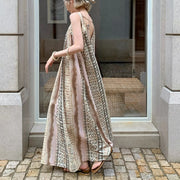 Geometric-Print Relaxed Dress