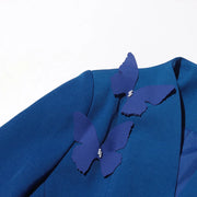 Applique Jacket and Pleated Skirt Set
