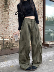 Paneled Wide-Leg Pants