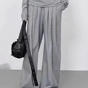 Asymmetric Top or Wide-Leg Pants