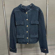 Textured Button-Front Jacket