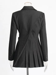 Cutout-Waist Blazer Mini Dress