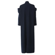 Cutout-Shoulder Longline Jacket