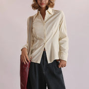 Fitted Long-Sleeve Button Shirt