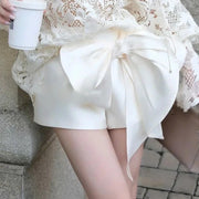 Lace Top or Bow-Detail Shorts