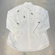 Scattered Embellished Button Shirt