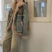 Shaggy-Trim Pocket Jacket