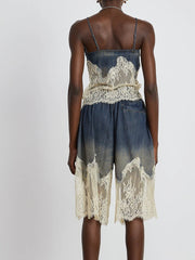 Lace-Trim Top and Shorts Set