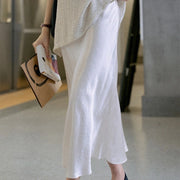 Flared-Hem Midi Skirt