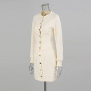 Cropped Jacket and Skirt Set