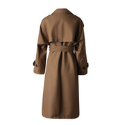 Double-Breasted Tie-Waist Coat