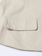 Off-Shoulder Button Jacket