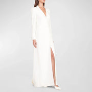 Longline Button Blazer Dress
