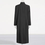 Double-Breasted Longline Trench Coat