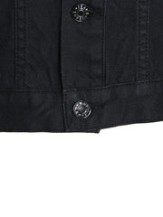 Colorblock Cropped Button-Front Jacket