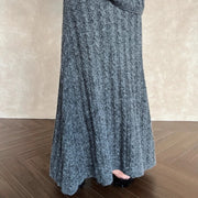 Openwork A-Line Long Skirt