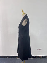 Double-Breasted Longline Vest