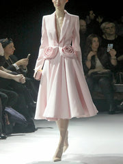 Rosette Blazer, Flared Skirt or Set