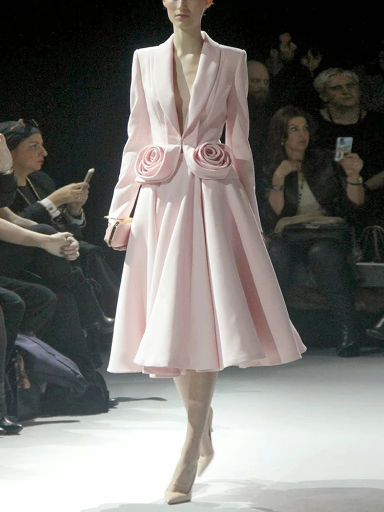 Rosette Blazer, Flared Skirt or Set