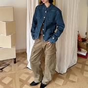Textured Button-Front Jacket