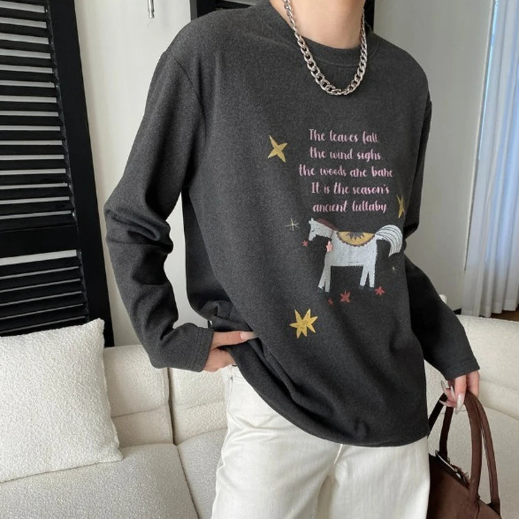 Horse-Graphic Long-Sleeve Tee