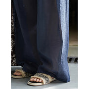 Sheer Wide-Leg Pants