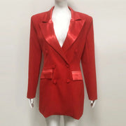 Double-Breasted Longline Blazer