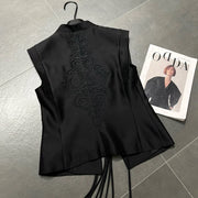 Floral-Motif Vest or Skirt