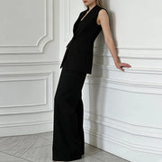 One-Sleeve Jacket and Pants Set