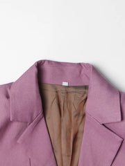 Tie-Detail Cropped Blazer