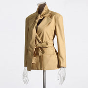 Tie-Front Longline Blazer