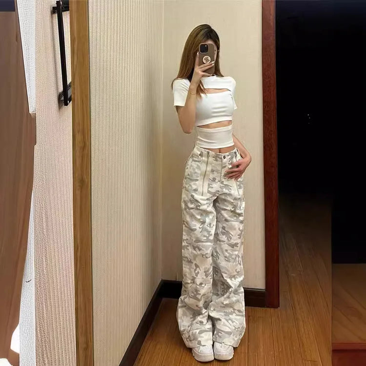 Camouflage Relaxed Cargo Pants
