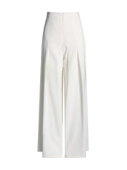 Asymmetric Top and Wide-Leg Pants Set