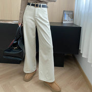 Straight-Leg Full-Length Pants