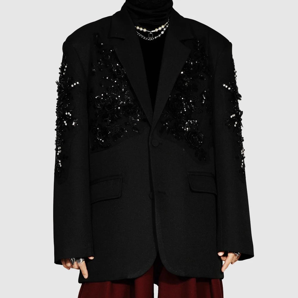 Embellished Panel Blazer