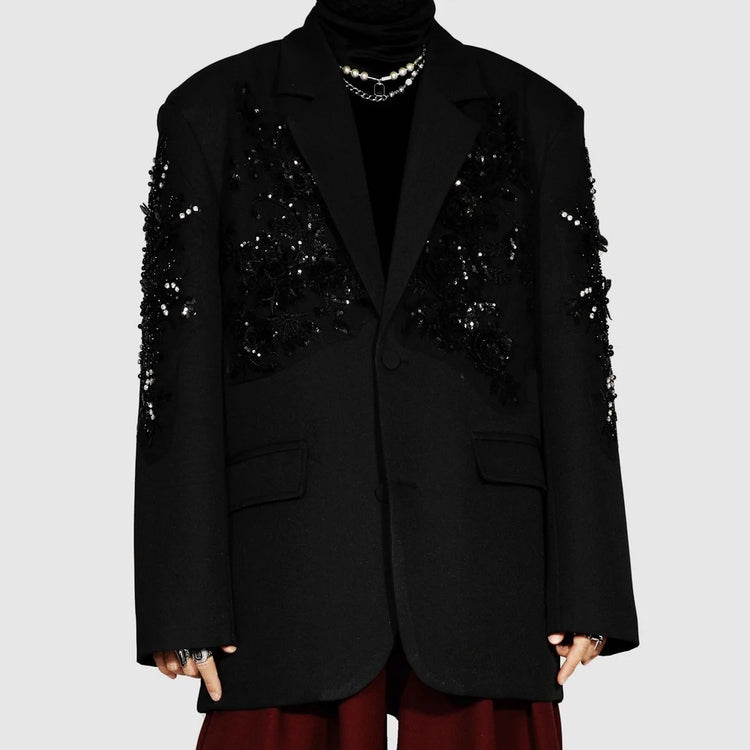 Embellished Panel Blazer