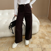 Straight-Leg Full-Length Pants