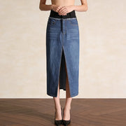 Front-Slit Straight Skirt