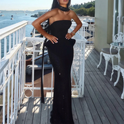 Strapless Top and Skirt Set