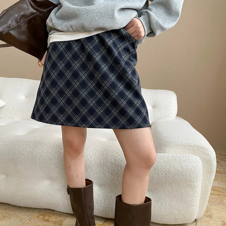 Plaid A-Line Mini Skirt