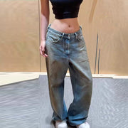 Relaxed Straight-Leg Jeans