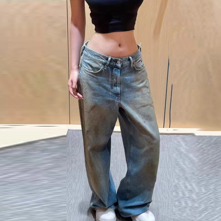 Relaxed Straight-Leg Jeans