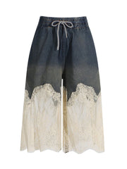 Lace-Trim Top and Shorts Set