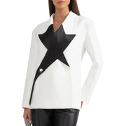 Asymmetric Colorblock Blazer