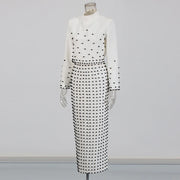 Embellished Top and Long Skirt Set