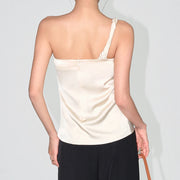 Asymmetric Draped One-Shoulder Top
