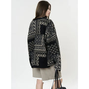 Patchwork-Print Zip-Up Jacket