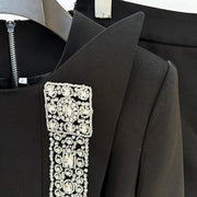 Embellished Jacket and Skirt Set