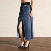 Front-Slit Straight Skirt