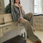 Shaggy-Trim Pocket Jacket
